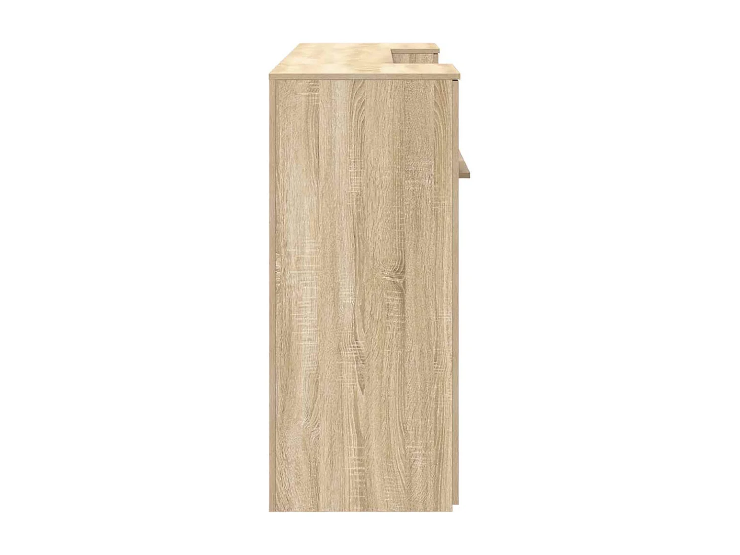Bureau réception chêne sonoma 200x50x103,5 cm bois d'ingénierie