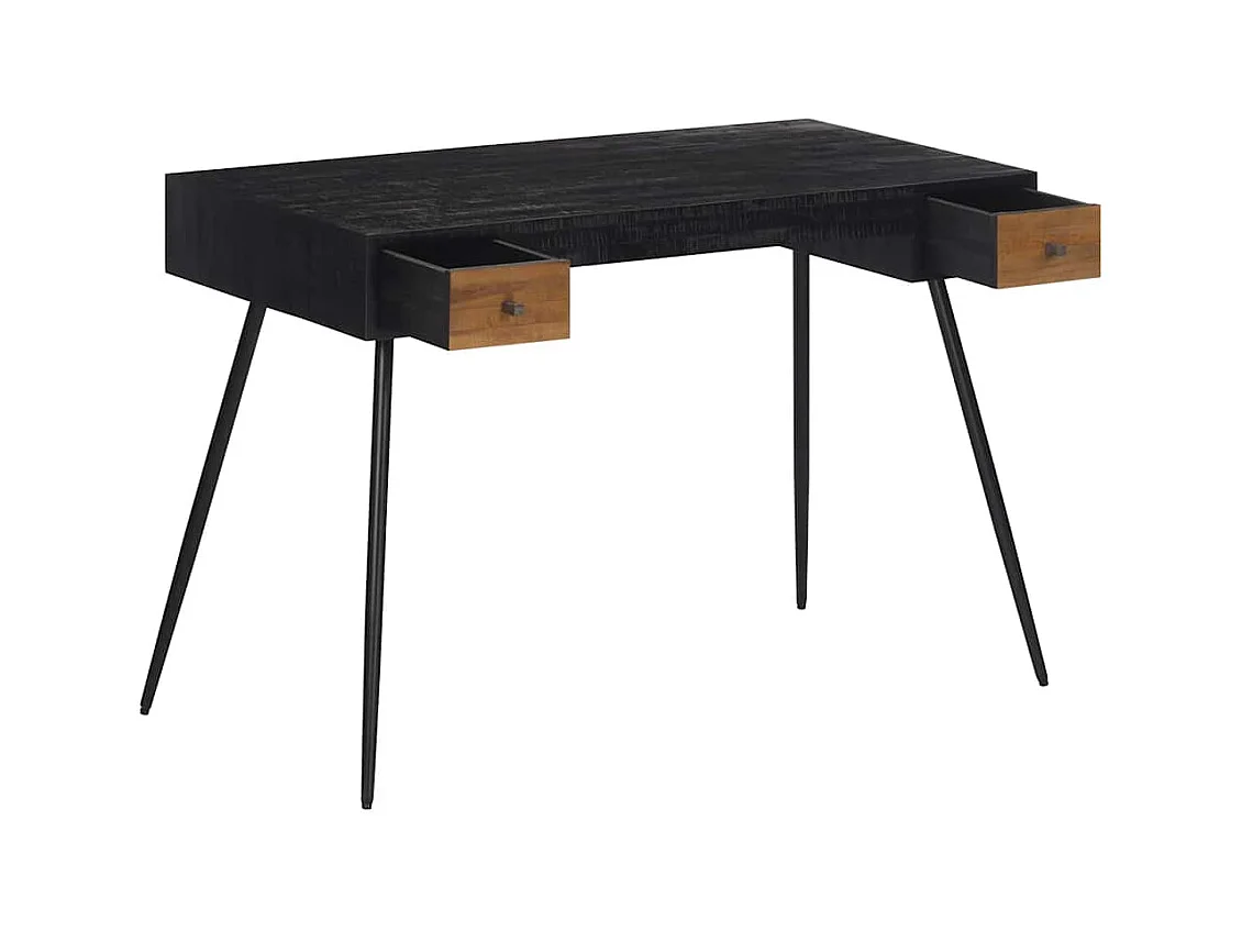 Bureau 117x56,5x75 cm massief gerecycled teakhout