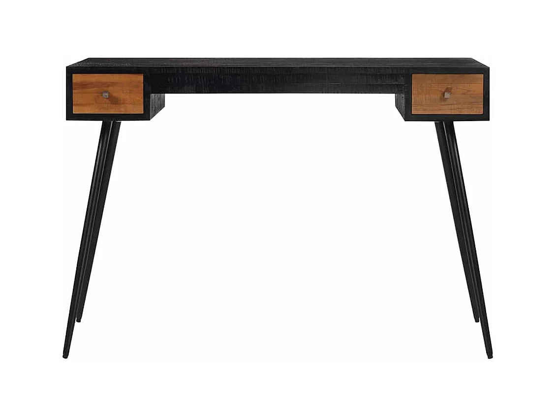 Bureau 117x56,5x75 cm massief gerecycled teakhout