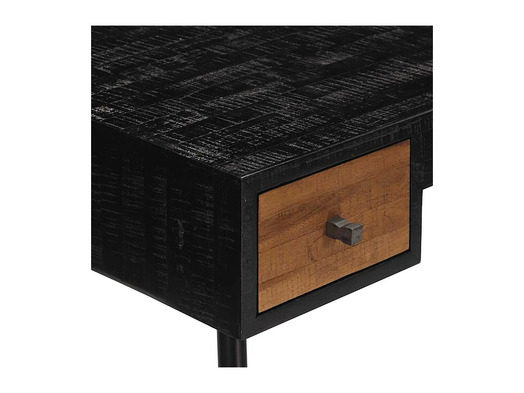 Bureau 117x56,5x75 cm massief gerecycled teakhout