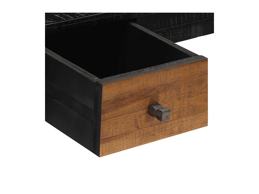 Bureau 117x56,5x75 cm massief gerecycled teakhout