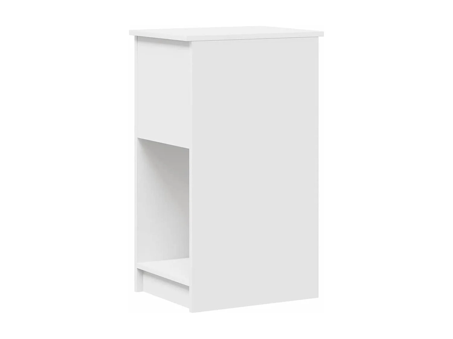 Support de tour d'ordinateur avec tiroir blanc 35x45x77 cm