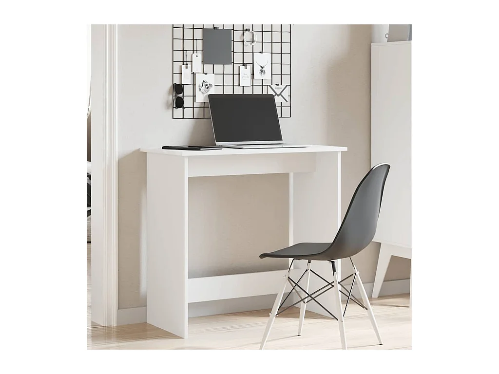 Bureau Blanc 80x40x75 cm Bois d'ingénierie