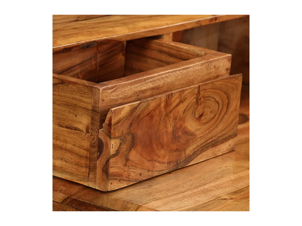 Bureau avec tiroirs Bois massif 88 x 50 x 90 cm
