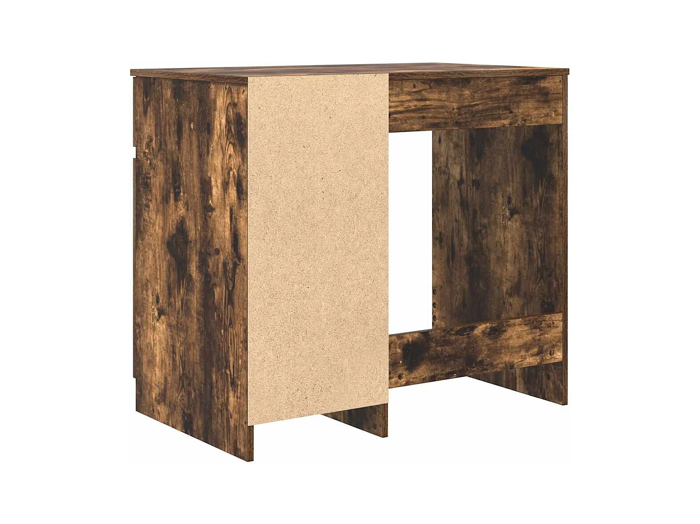 Bureau chêne fumé 86x49x76 cm bois d'ingénierie