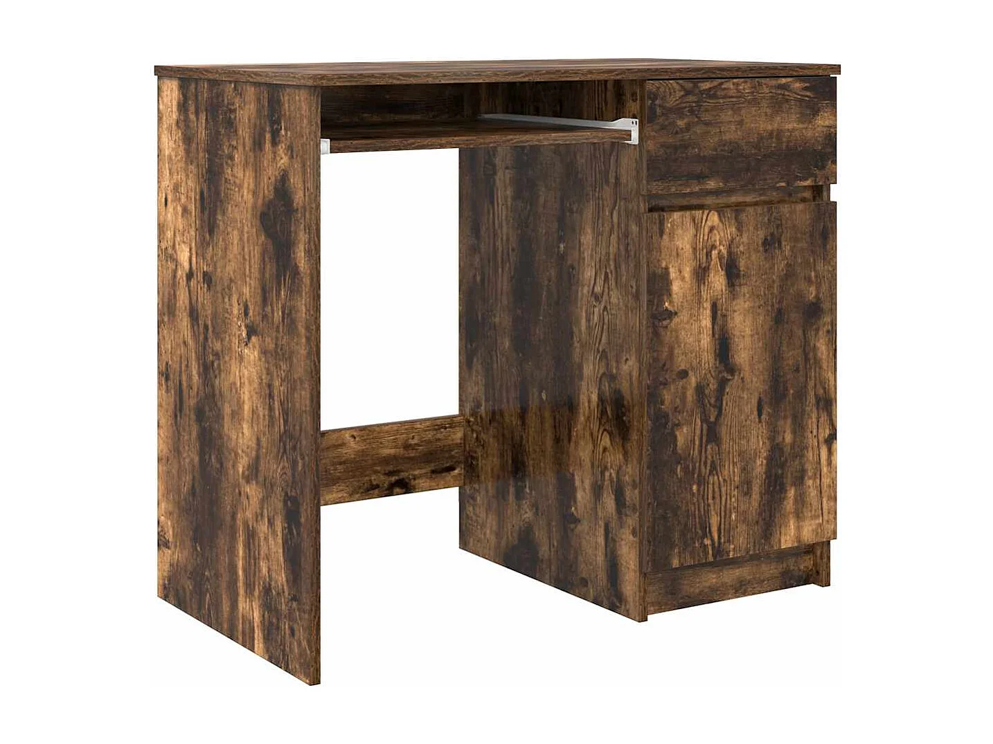 Bureau chêne fumé 86x49x76 cm bois d'ingénierie