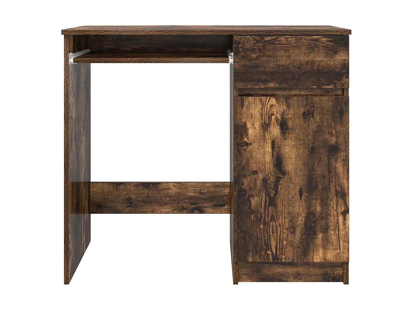 Bureau chêne fumé 86x49x76 cm bois d'ingénierie