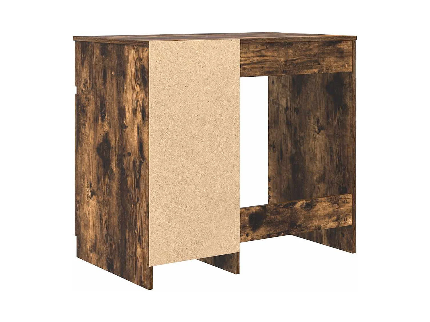 Bureau chêne fumé 86x49x76 cm bois d'ingénierie