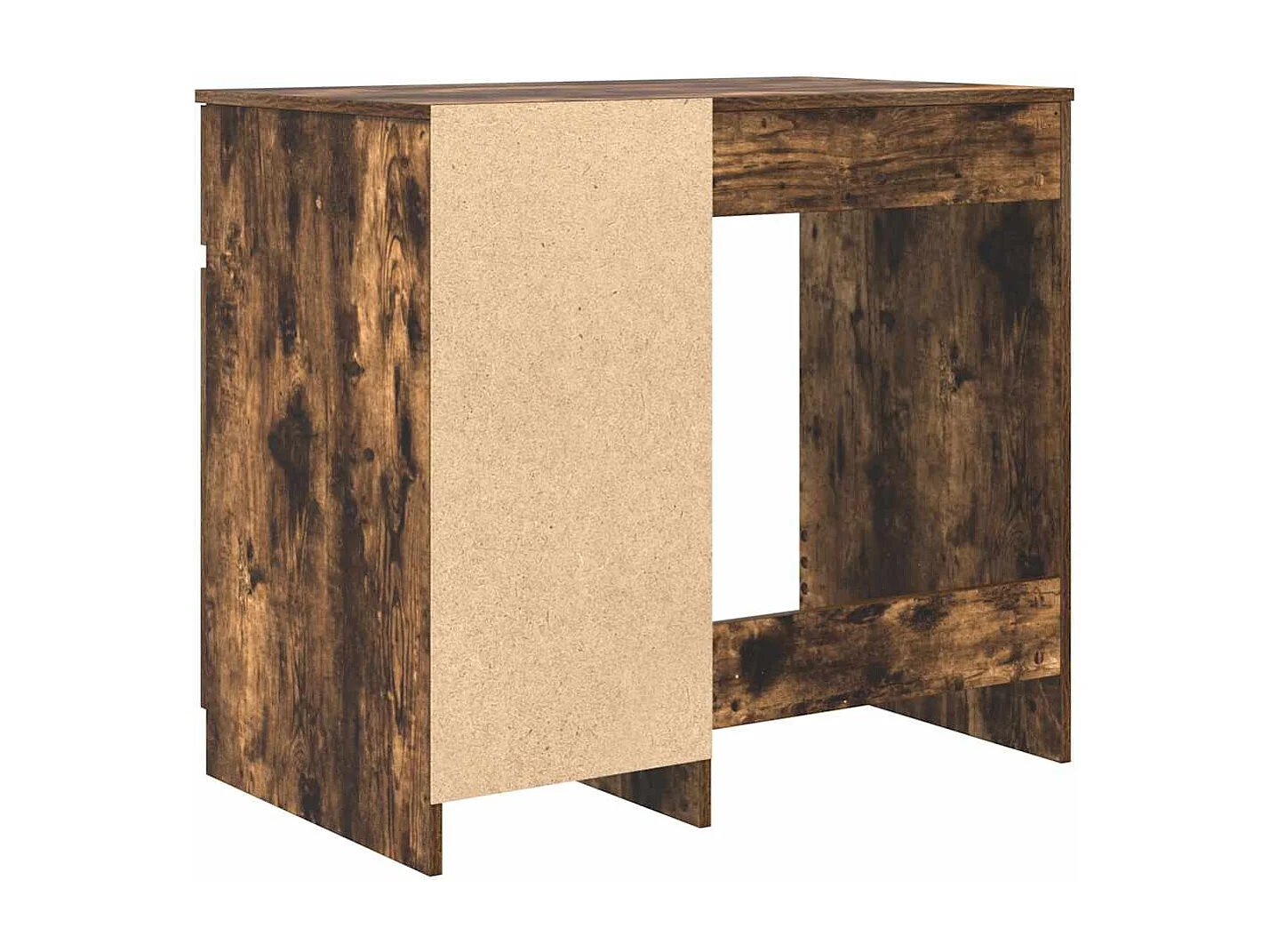 Bureau chêne fumé 86x49x76 cm bois d'ingénierie