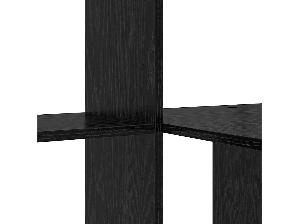 Bureau Chêne noir 131,5 x 50 x 106,5 cm Bois d'ingénierie