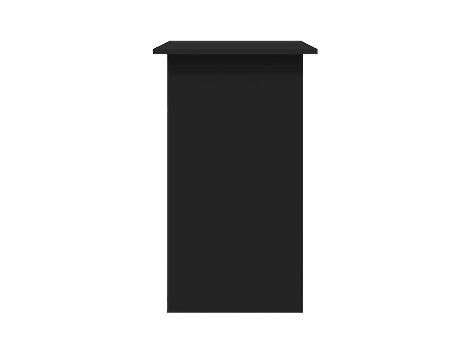 Escritorio negro 80x45x74 cm Madera de ingeniería