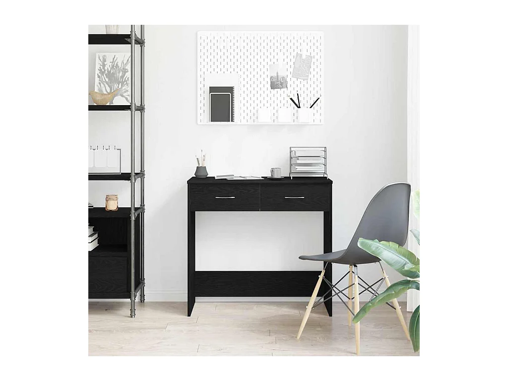 Bureau Chêne noir 80 x 40 x 75 cm Bois d'ingénierie