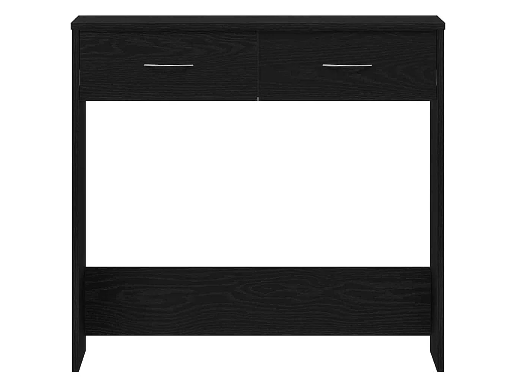 Scrivania in rovere nero 80 x 40 x 75 cm in legno ingegnerizzato