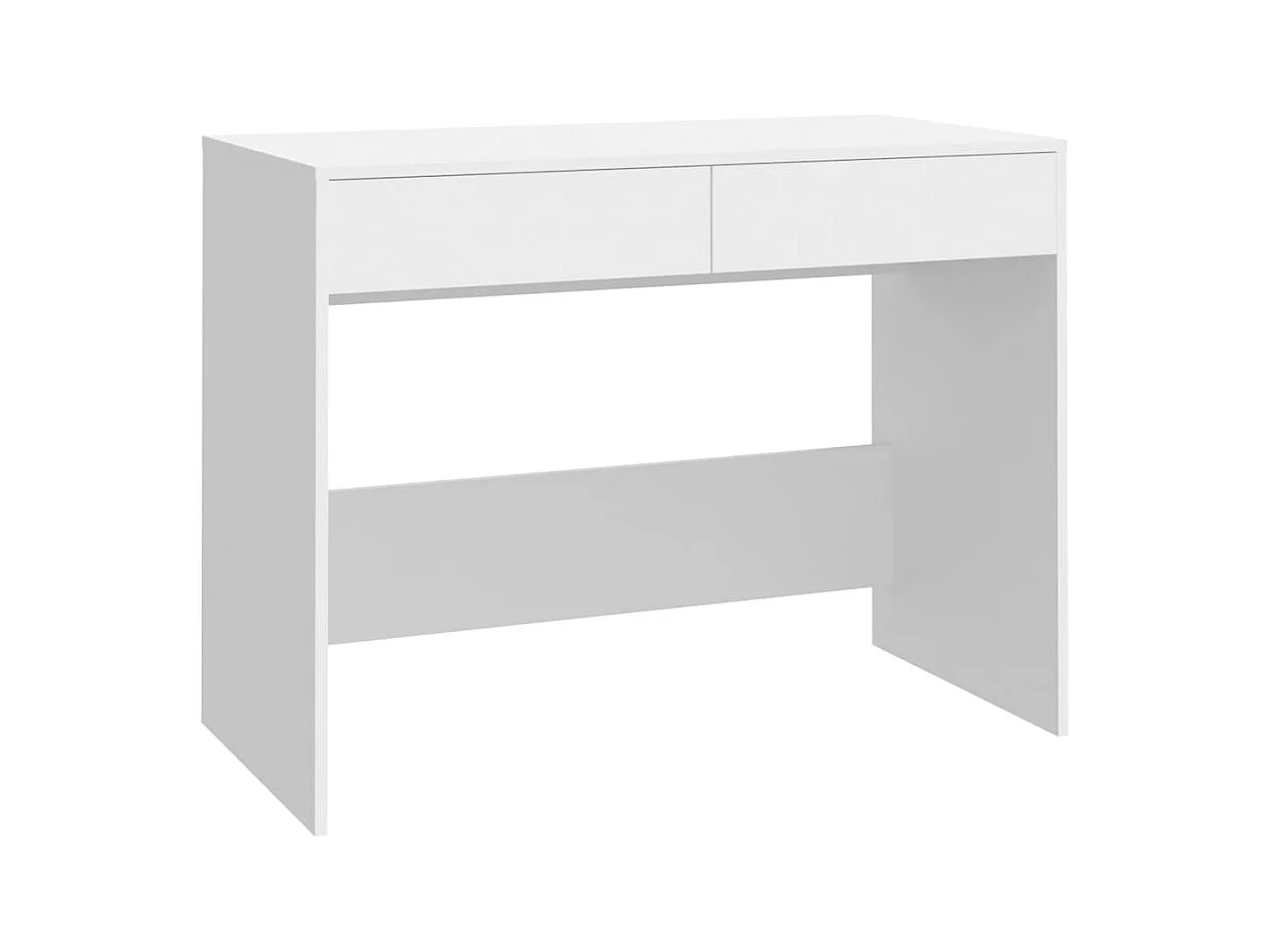 Wit bureau 101x50x76,5 cm spaanplaat