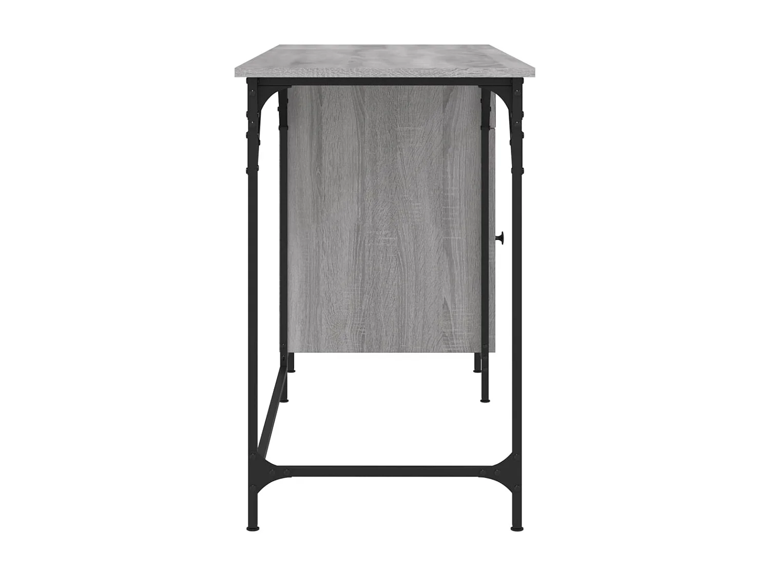 Bureau d'ordinateur sonoma gris 131x48x75 cm bois d’ingénierie