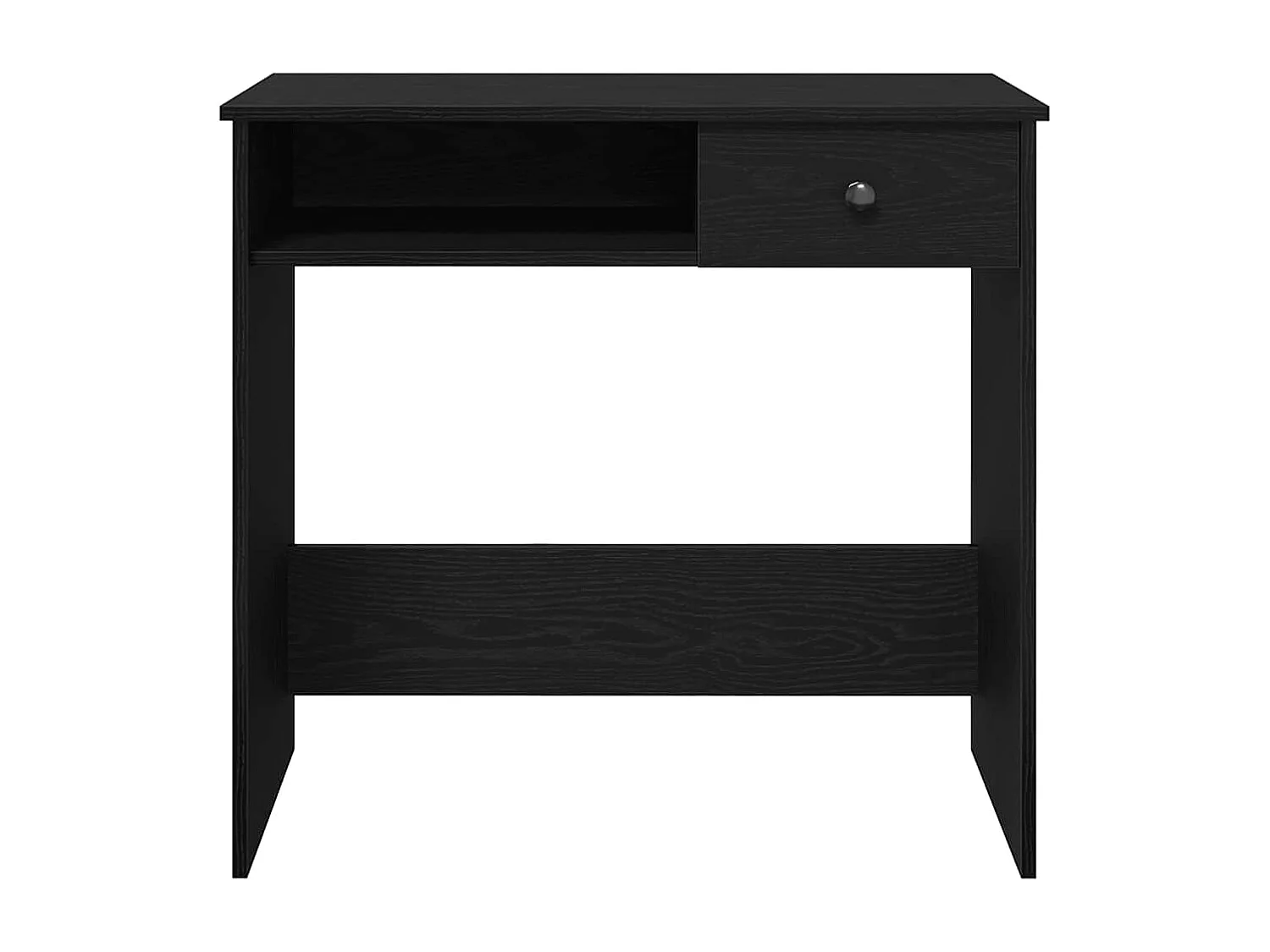 Bureau Noir 80x40x75 cm Aggloméré