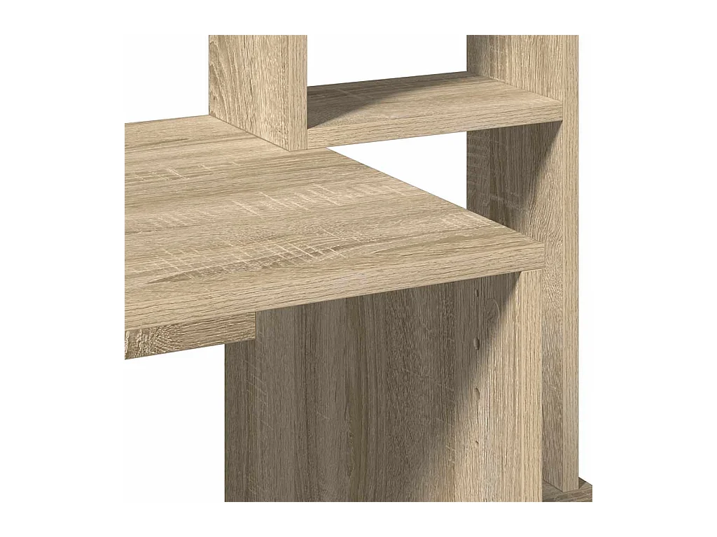 Bureau avec étagères chêne sonoma 100x45x140 cm