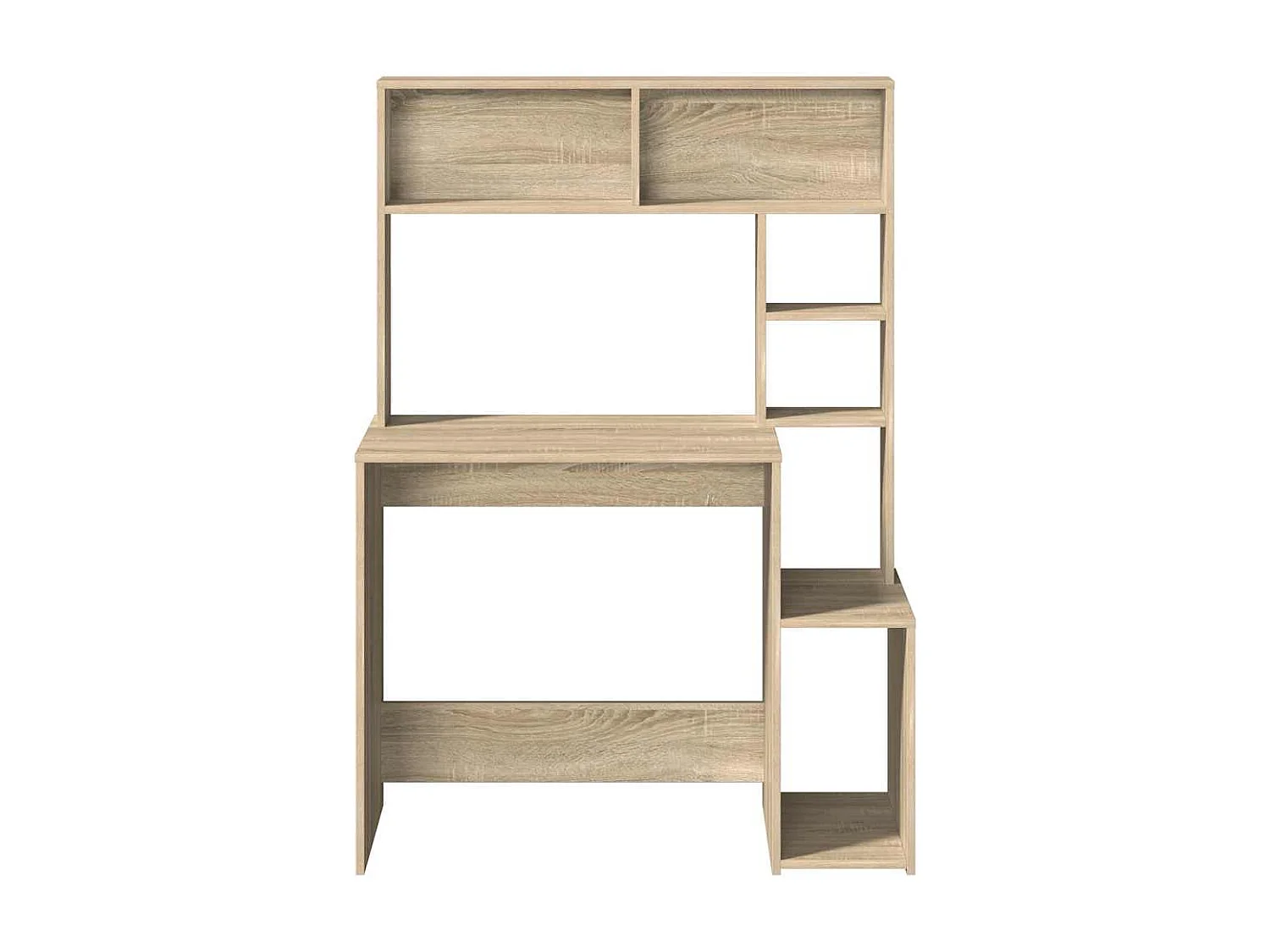 Bureau avec étagères chêne sonoma 100x45x140 cm