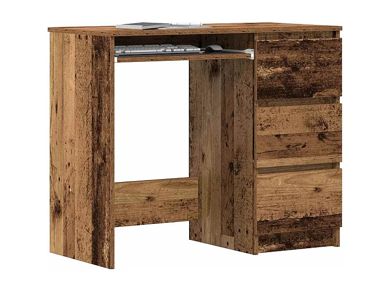 Escritorio de madera antiguo 90x45x76 cm madera de ingeniería