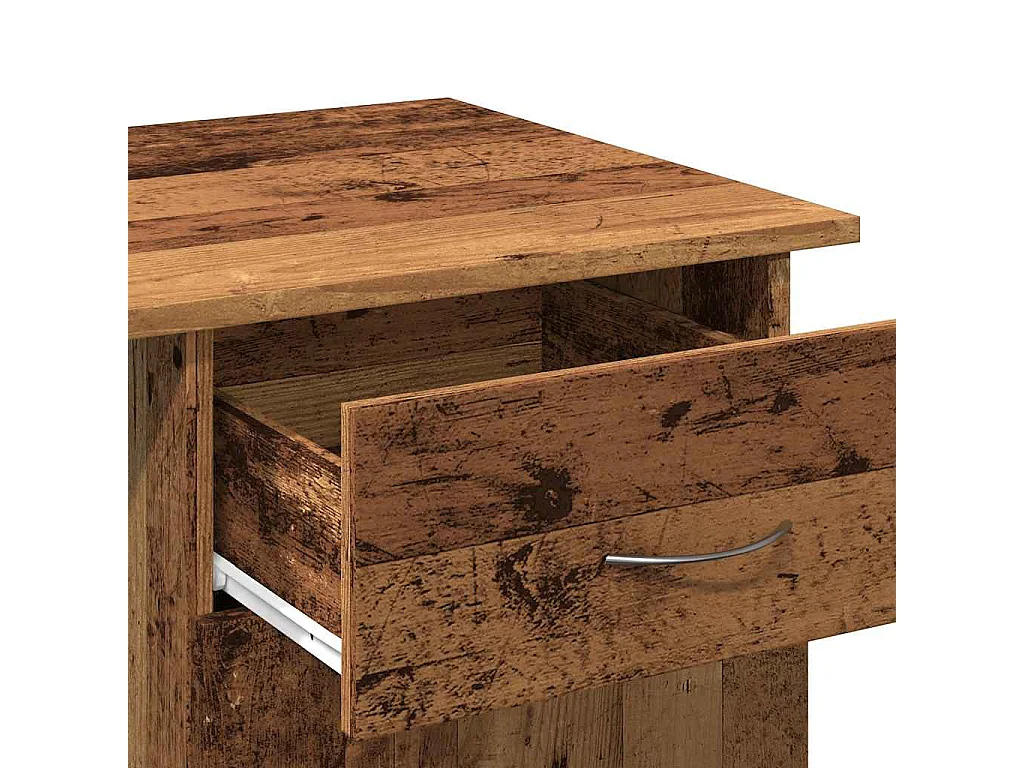 Bureau vieux bois 100x50x76 cm bois d'ingénierie
