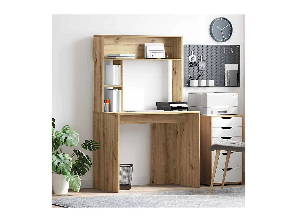 Bureau chêne artisanal 91 x 50 x 149 cm Bois d'ingénierie