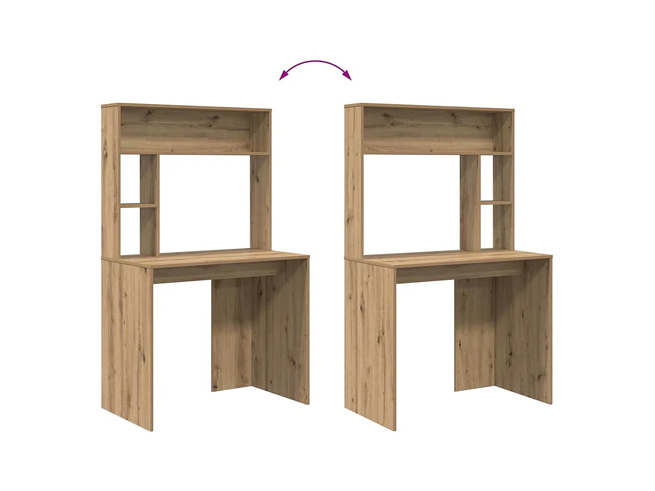 Bureau chêne artisanal 91 x 50 x 149 cm Bois d'ingénierie