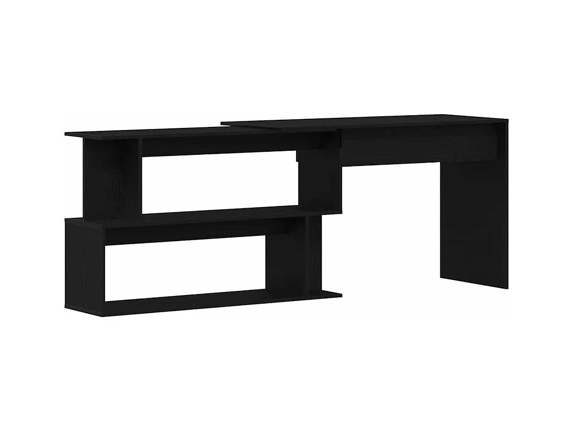 Bureau Chêne noir 200 x 50 x 76 cm Bois d'ingénierie