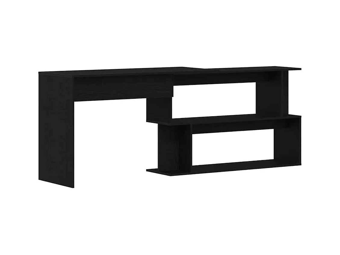 Bureau Chêne noir 200 x 50 x 76 cm Bois d'ingénierie