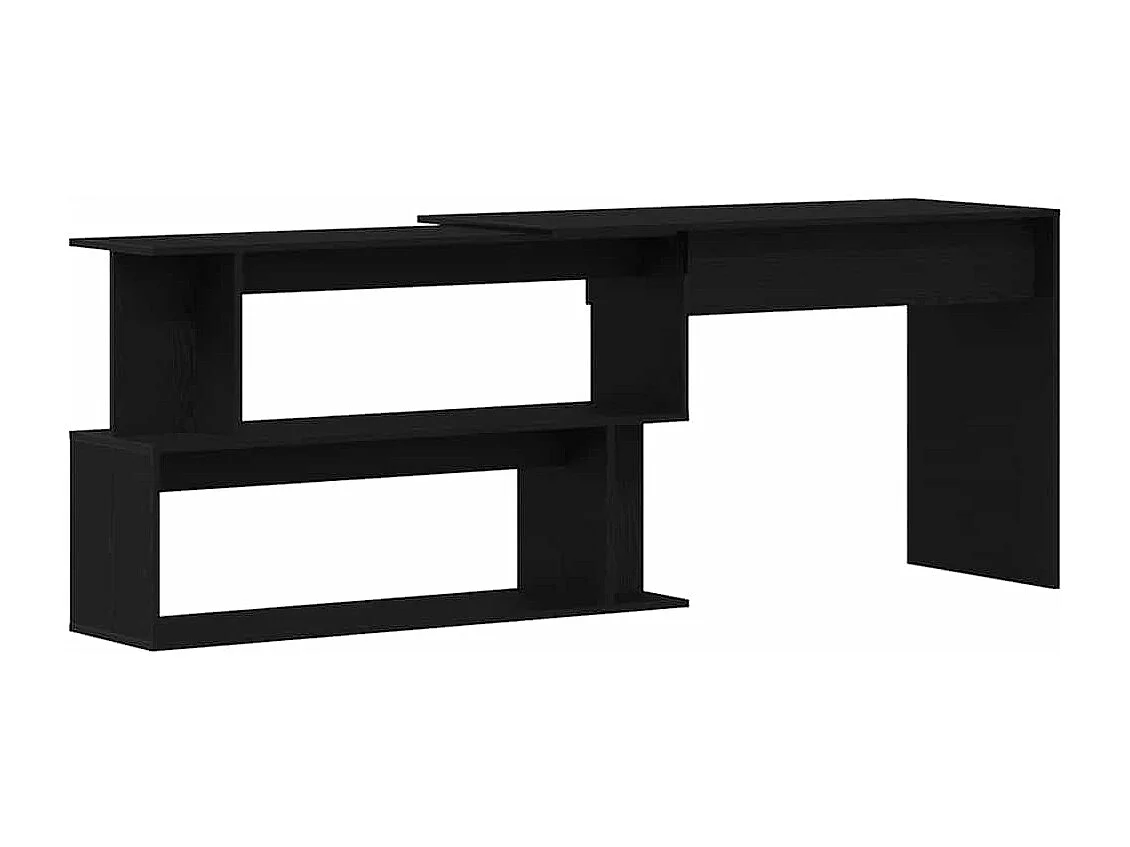 Bureau Chêne noir 200 x 50 x 76 cm Bois d'ingénierie