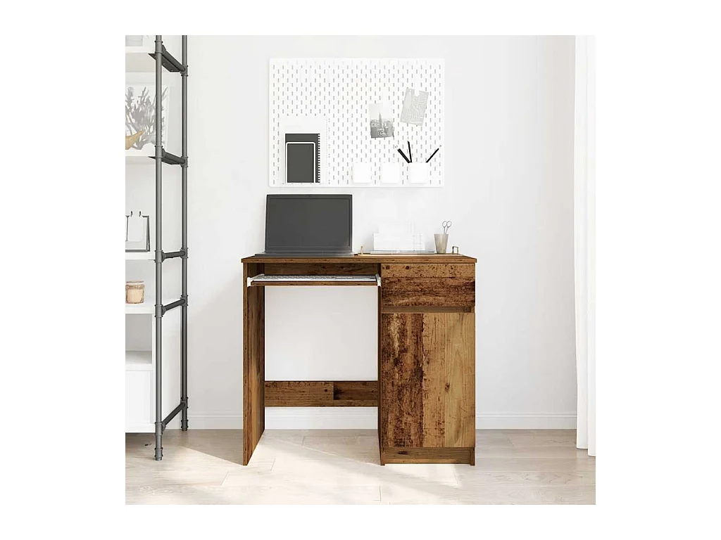 Bureau vieux bois 86x49x76 cm bois d'ingénierie