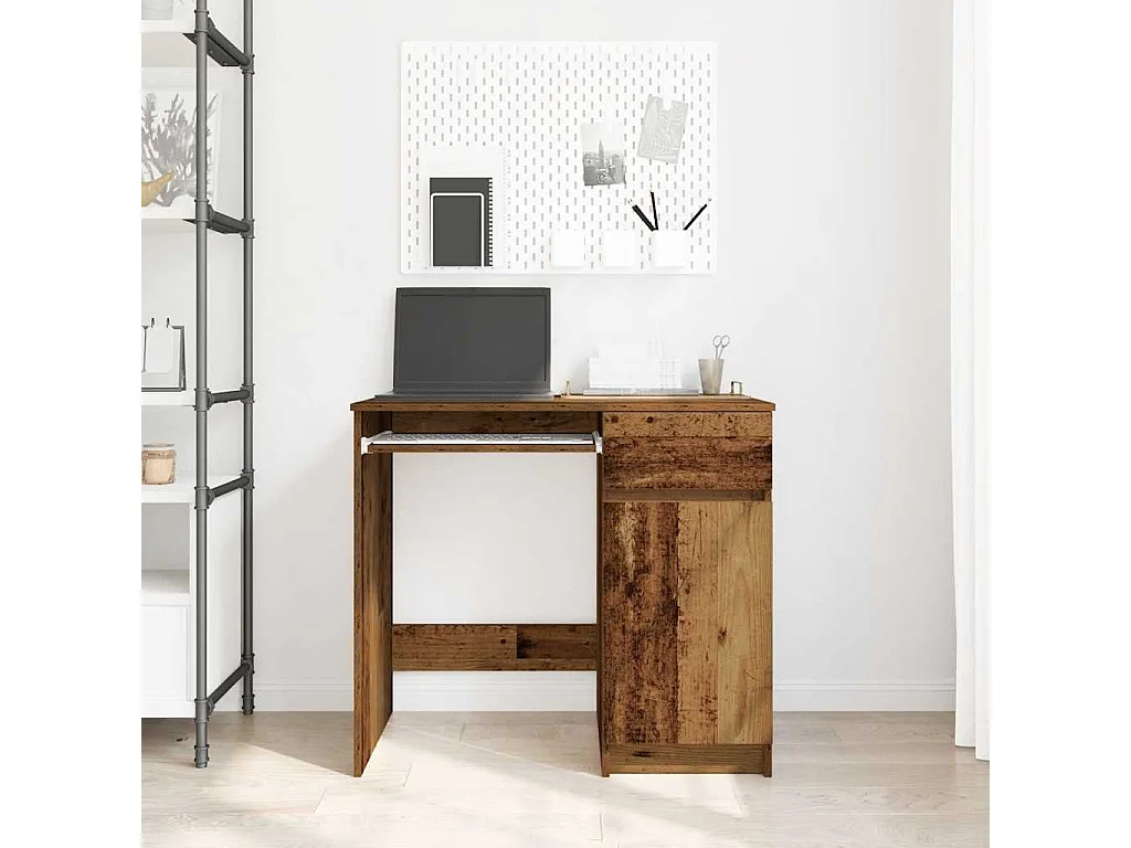 Bureau vieux bois 86x49x76 cm bois d'ingénierie
