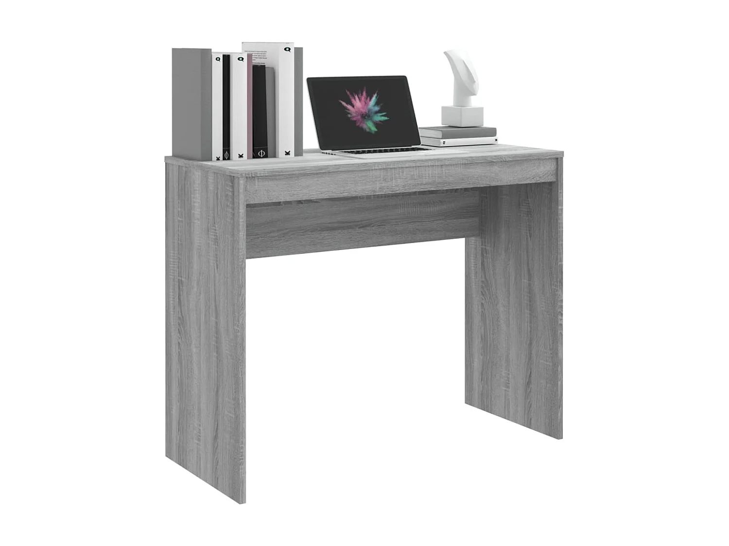 Escritorio Sonoma Gris 90x40x72 cm Madera de Ingeniería