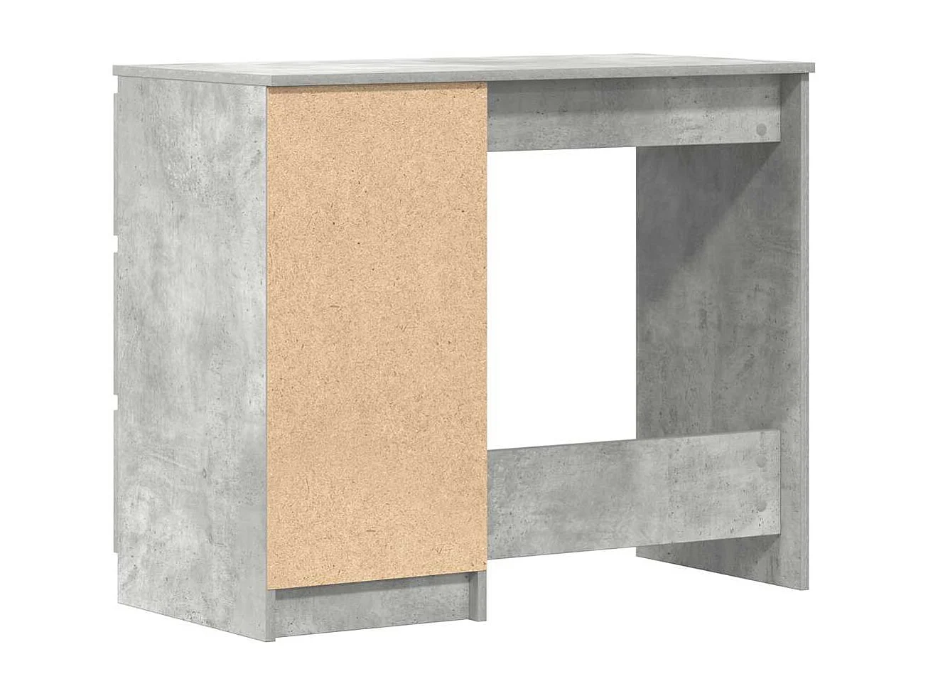 Escritorio de hormigón gris 90x45x76 cm Madera de ingeniería