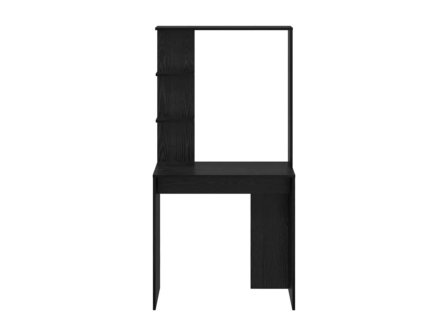 Bureau Chêne noir 78.5 x 37 x 154.5 cm Bois d'ingénierie