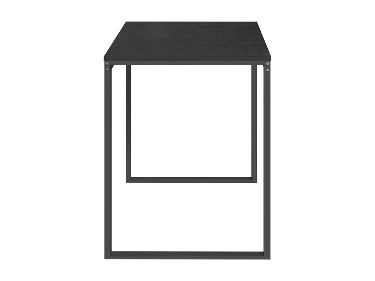 Escritorio de computadora negro 110x60x73 cm Madera de ingeniería