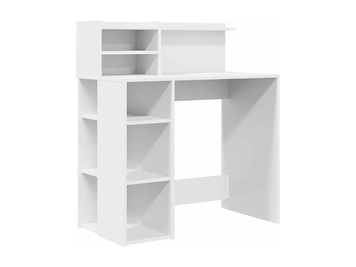 Escritorio con almacenaje con estante Blanco 90 x 48 x 101,5 cm