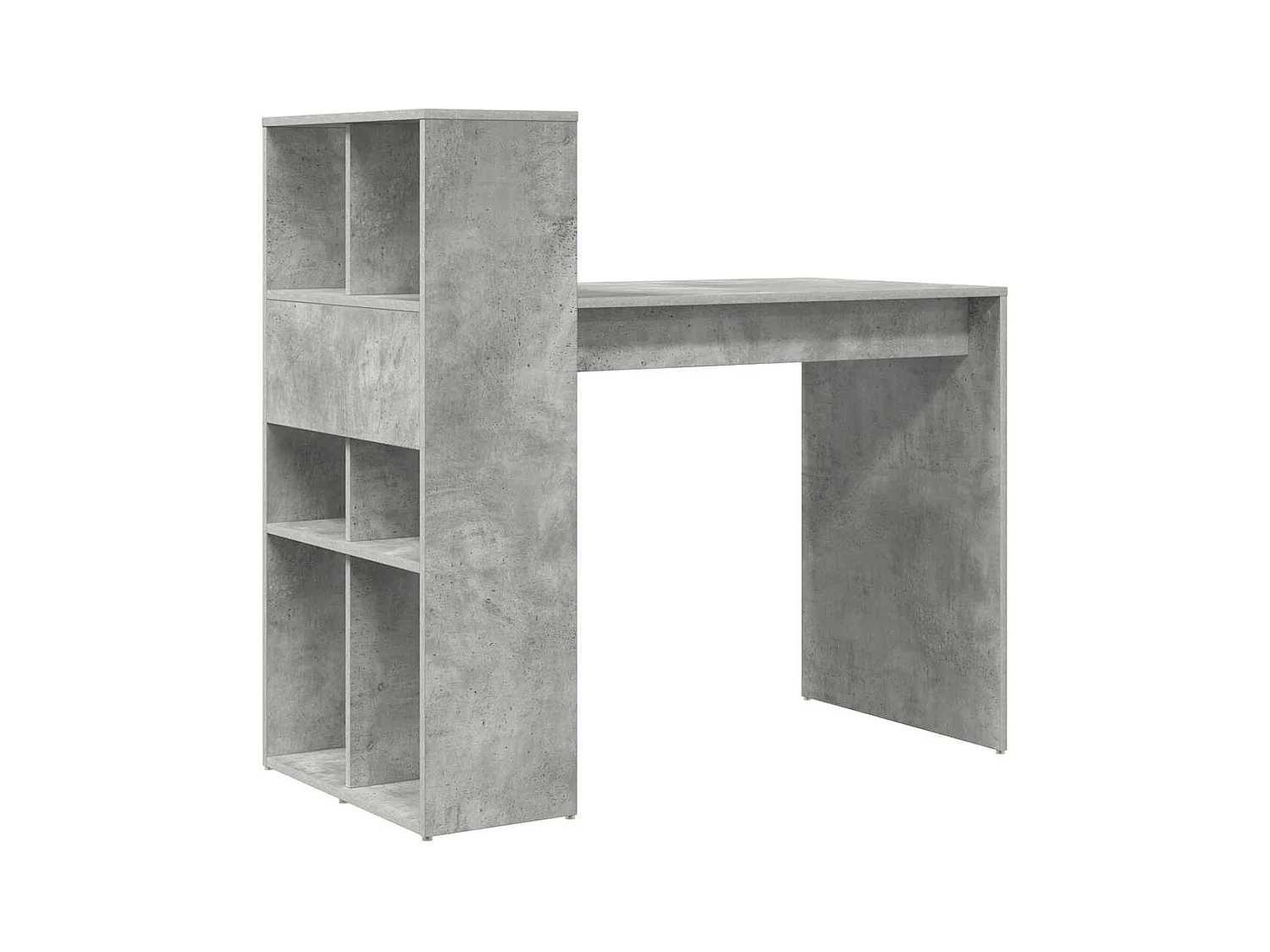 Betongrijs bureau 108 x 55 x 103,5 cm bewerkt hout