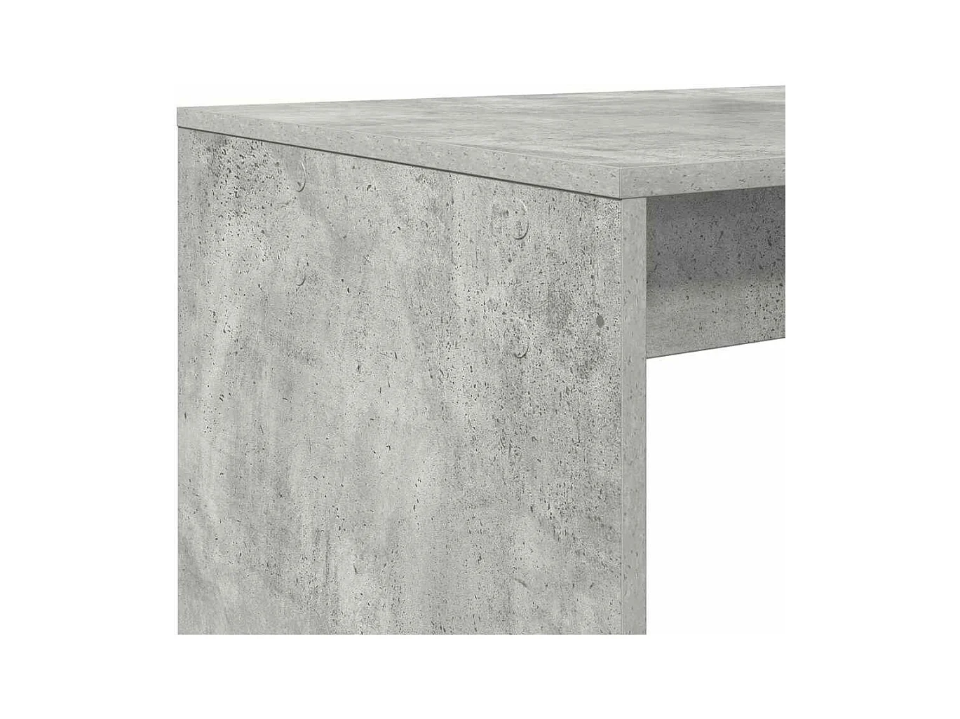 Betongrijs bureau 108 x 55 x 103,5 cm bewerkt hout