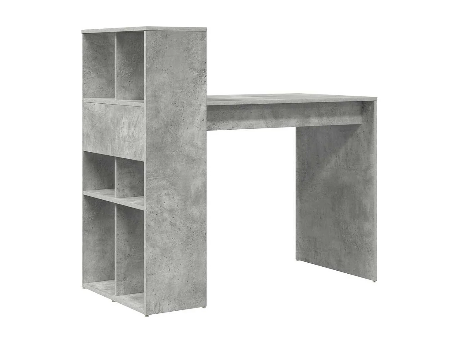 Bureau Gris béton 108 x 55 x 103,5 cm Bois d'ingénierie