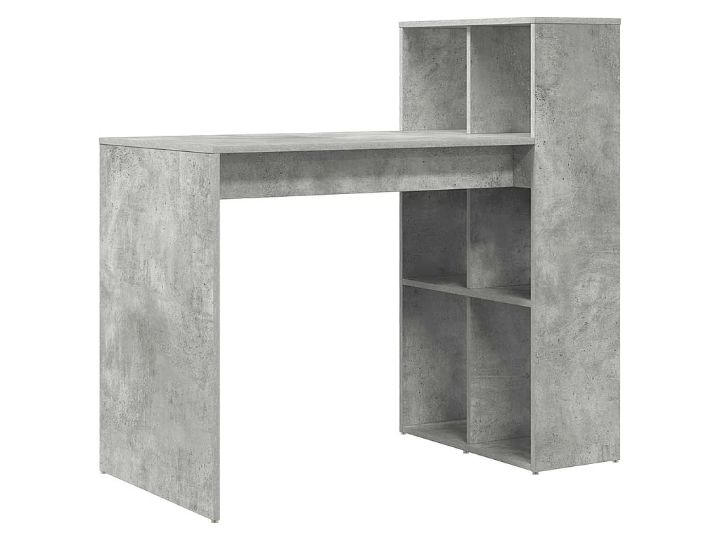 Betongrauer Schreibtisch 108 x 55 x 103,5 cm Holzwerkstoff