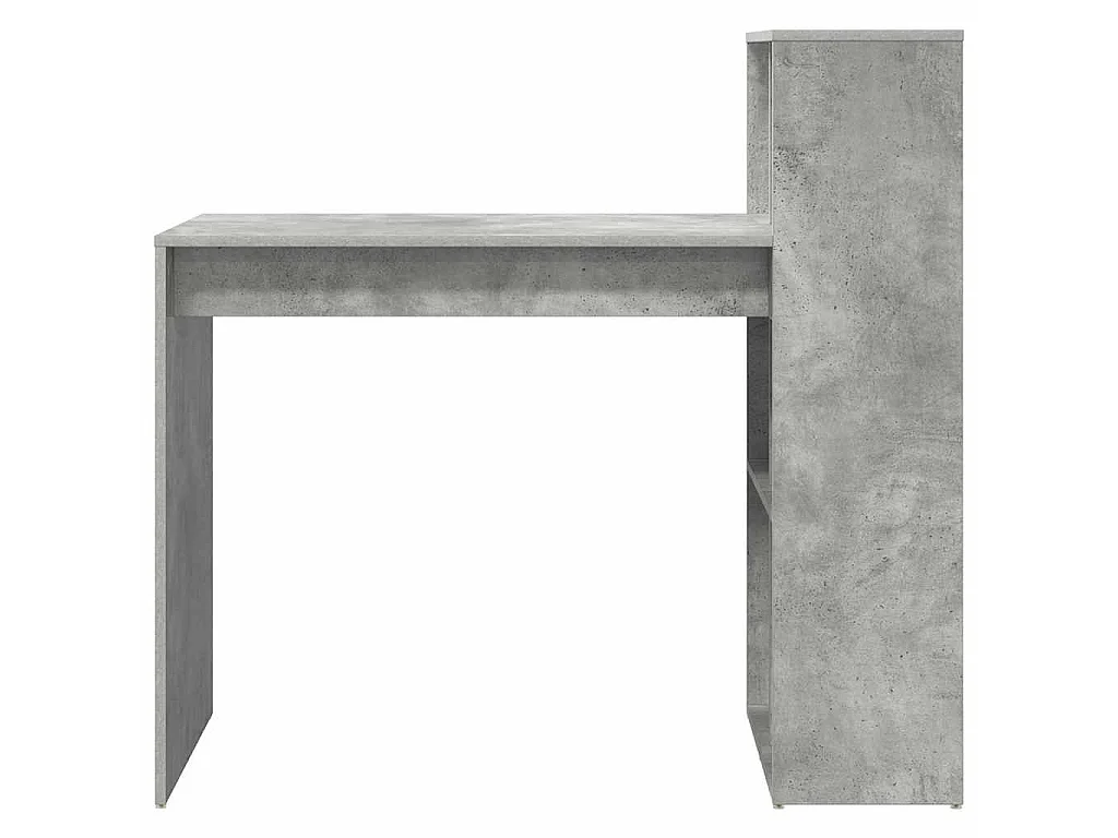 Betongrauer Schreibtisch 108 x 55 x 103,5 cm Holzwerkstoff