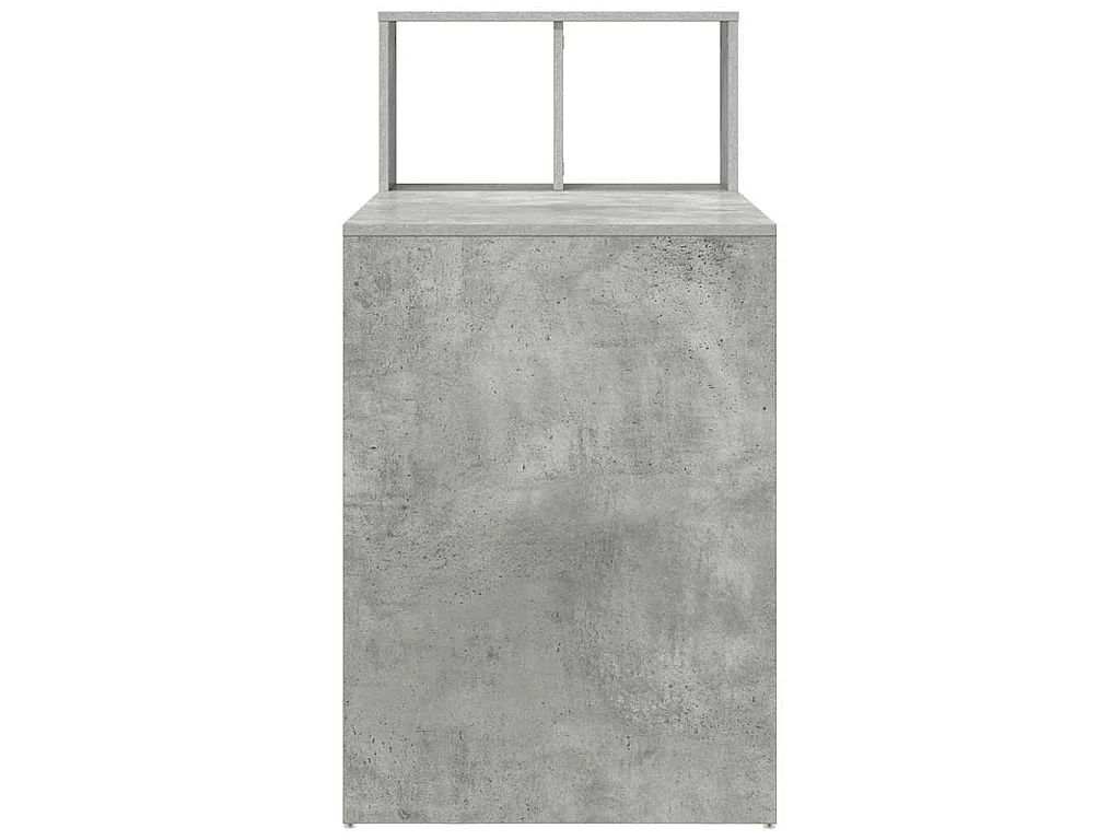 Betongrauer Schreibtisch 108 x 55 x 103,5 cm Holzwerkstoff