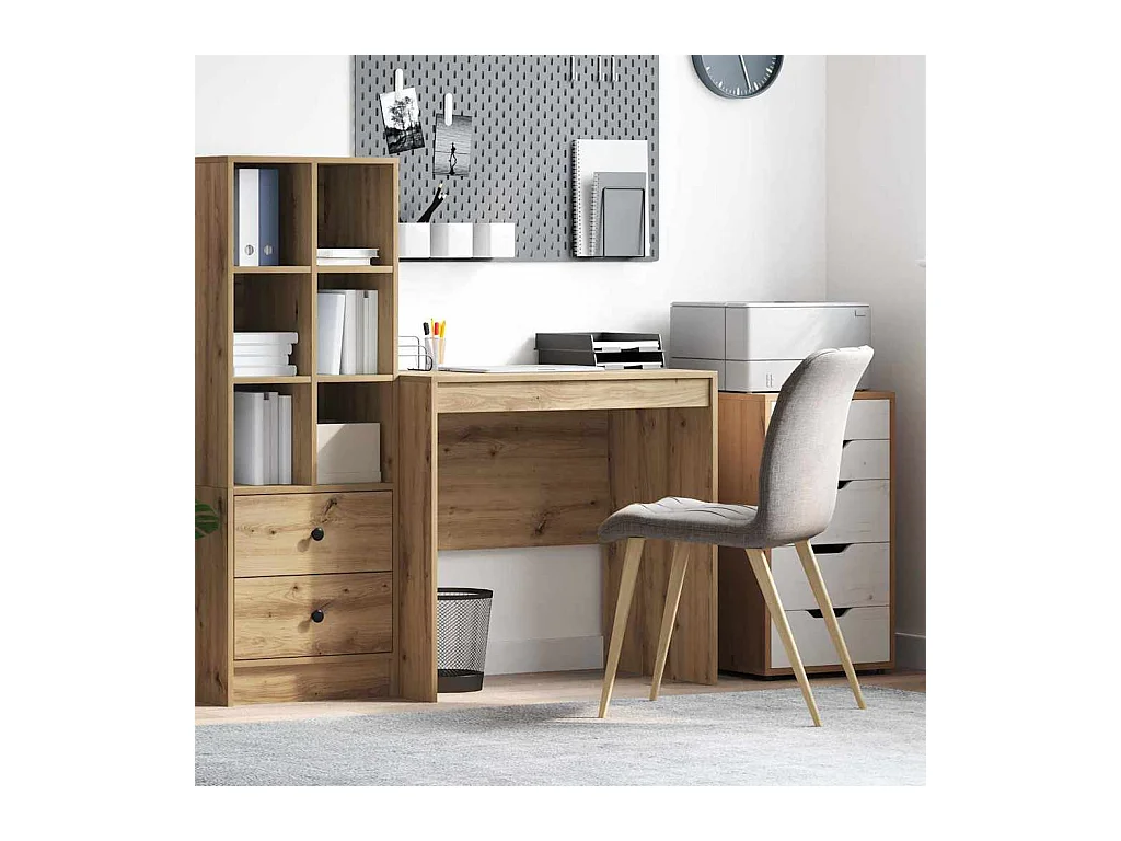 Bureau chêne artisanal 80 x 50 x 76 cm Bois d'ingénierie