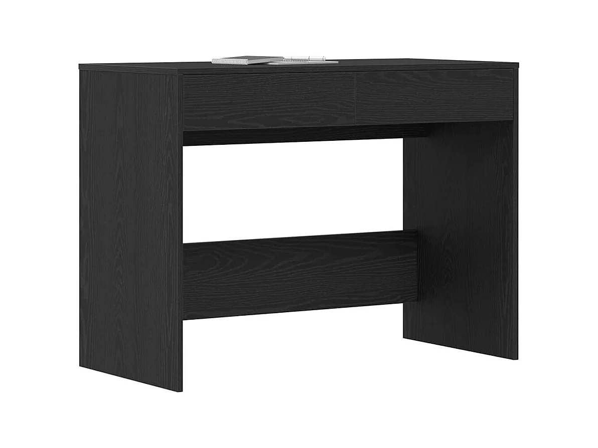 Scrivania in rovere nero 101x50x76,5 cm Legno ingegnerizzato