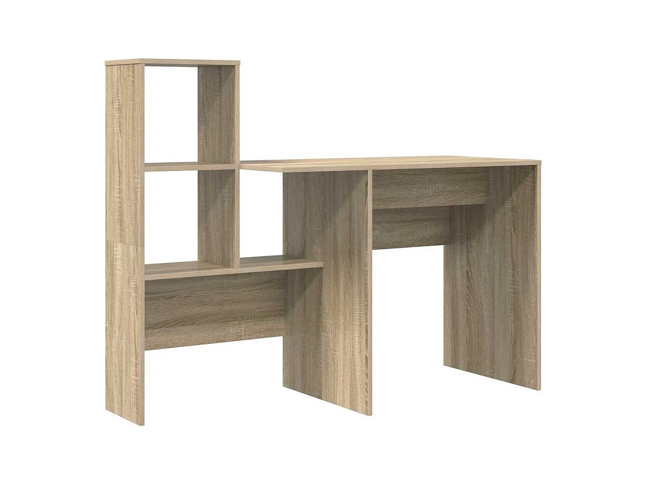 Bureau Chêne sonoma 131,5 x 50 x 106,5 cm Bois d'ingénierie