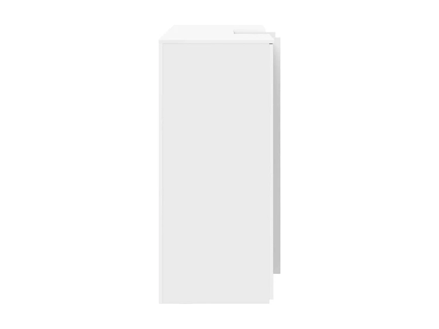 Bureau de réception blanc 155x50x103,5 cm bois d'ingénierie