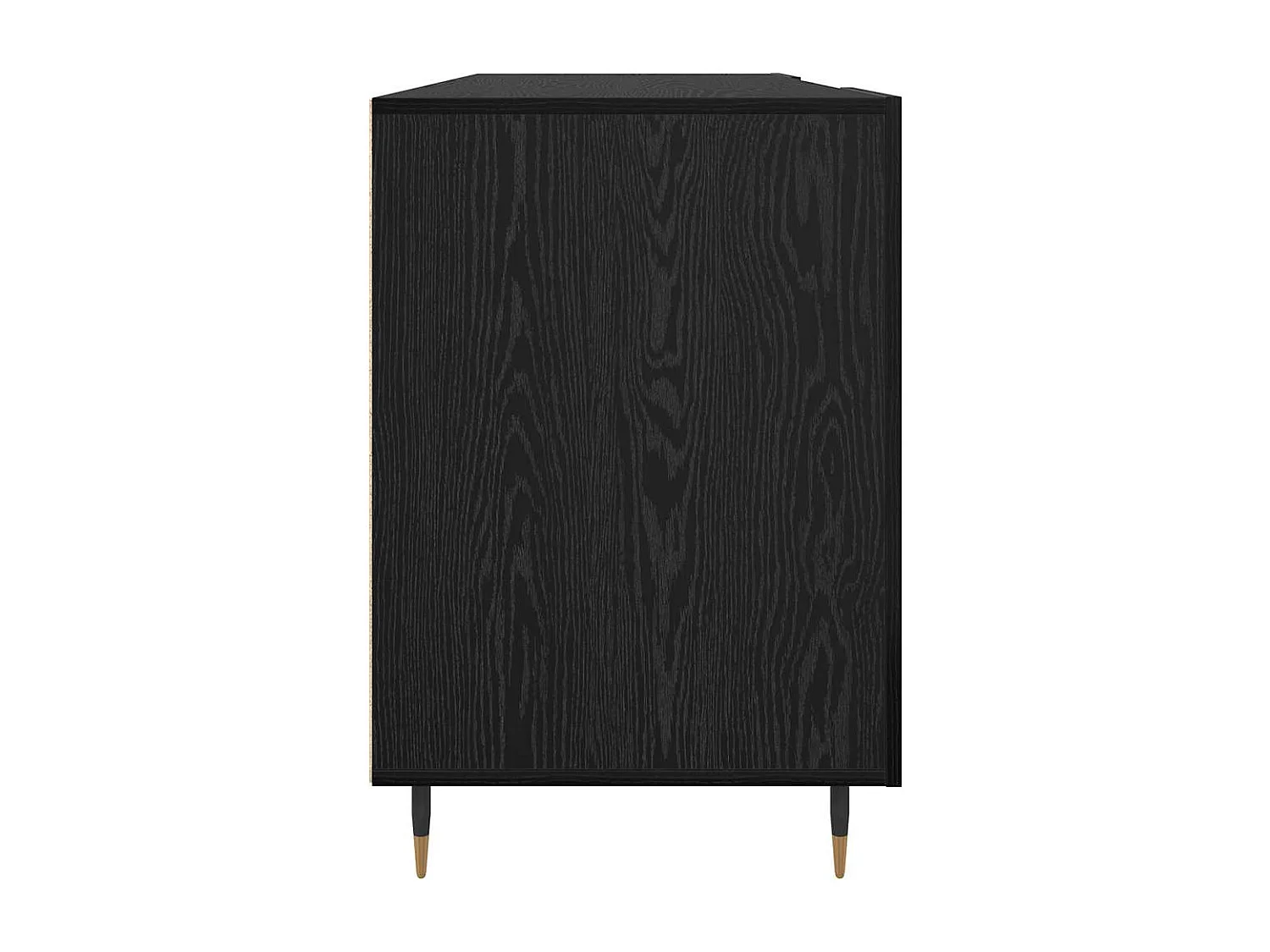Bureau avec porte Chêne noir 140 x 50 x 75 cm Bois d'ingénierie