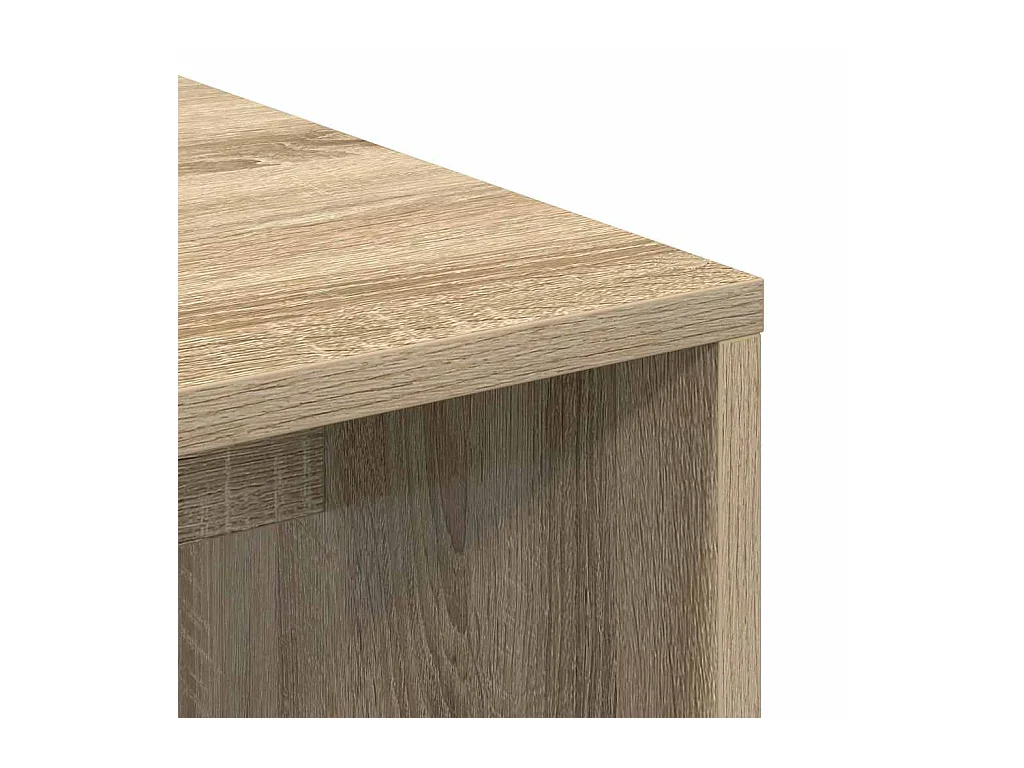 Escritorio de roble Sonoma 102 x 50 x 124 cm Madera de ingeniería