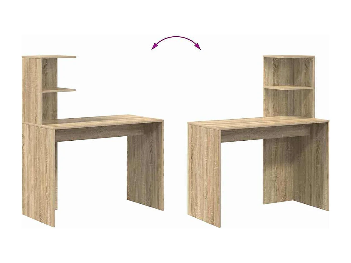 Sonoma Eiken Bureau 102 x 50 x 124 cm Bewerkt Hout