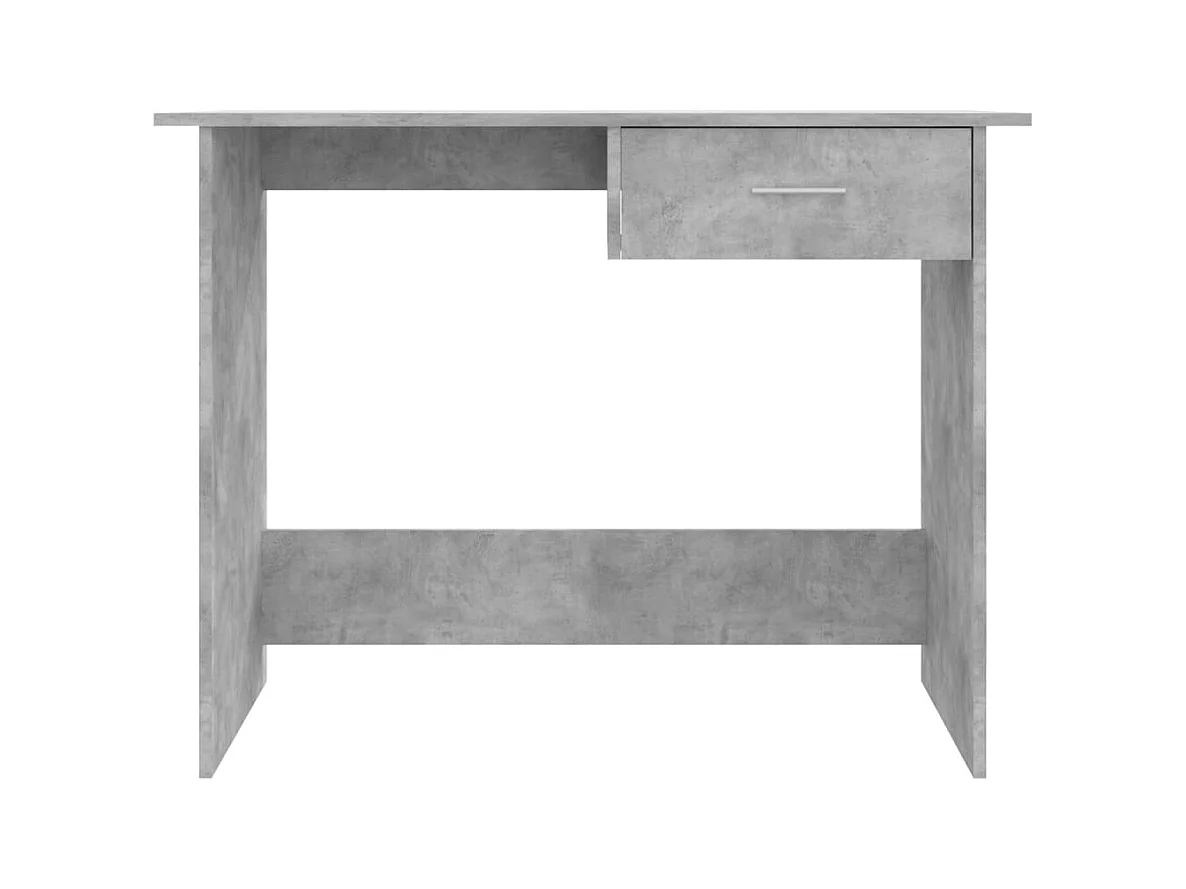 Betongrijs bureau 100x50x76 cm bewerkt hout